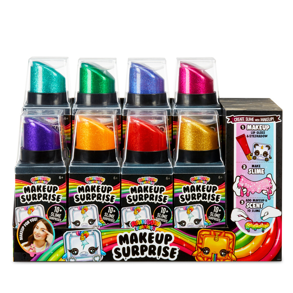 Игровой набор Rainbow Surprise Makeup (слайм макияж в тюбике) , в упаковке 8 шт.  #1