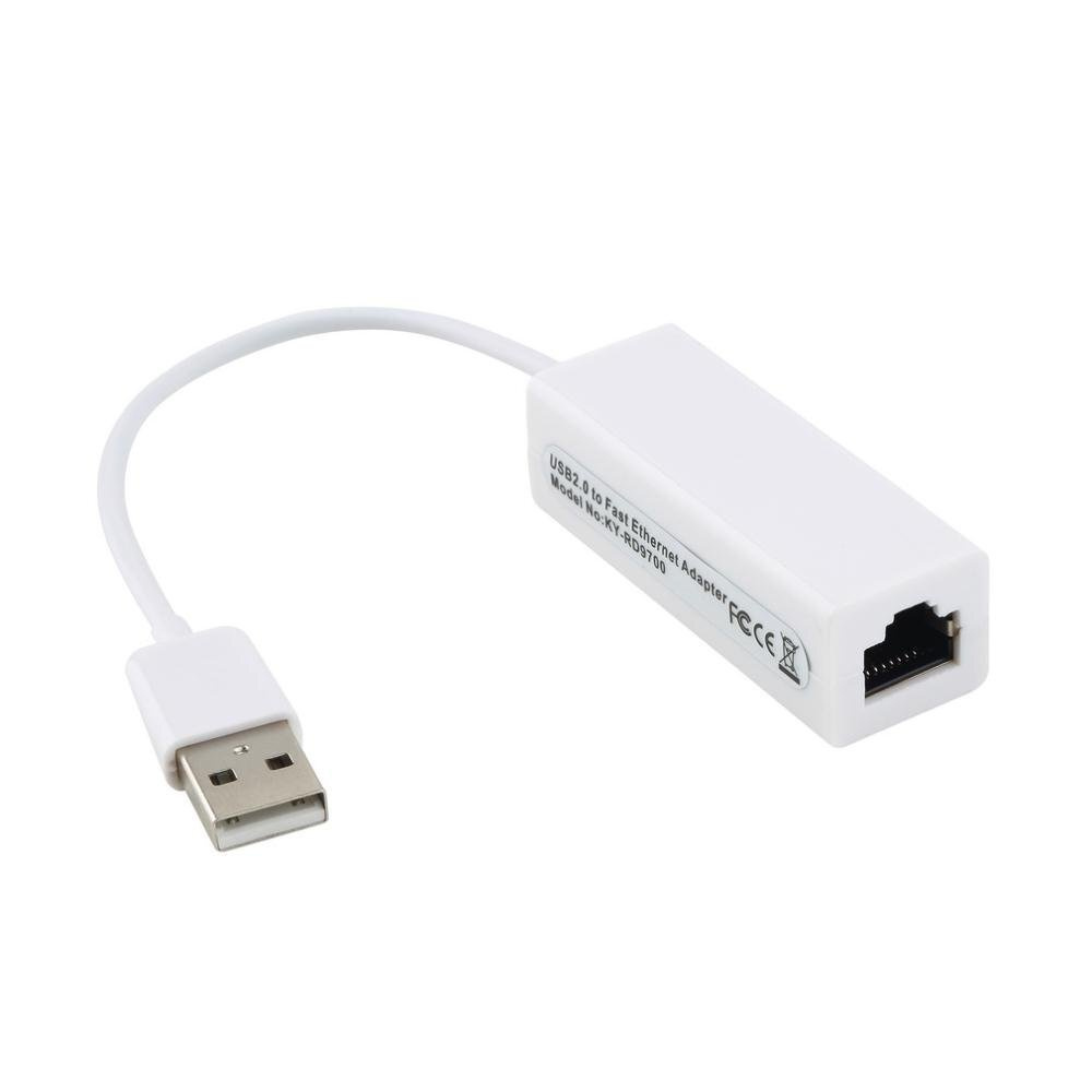 Сетевой Ethernet адаптер переходник USB 2.0 -> LAN RJ-45, KS-is #1