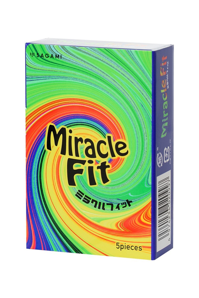 Тонкие латексные контурные презервативы Sagami Miracle Fit (5 шт), sagami-717-1  #1