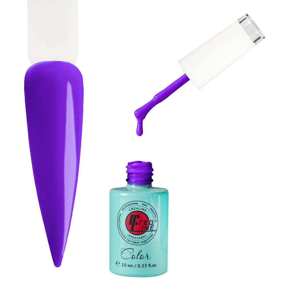 CreaLine Гель-лак UV серии "Бирюза" № GLB-092  Ярко-фиолетовый  #1