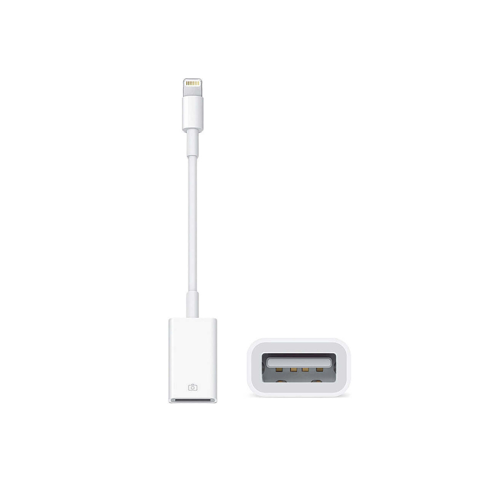 Адаптер Lightning-USB для iPhone и iPad (Lightning to USB Camera Adapter)  переходник для Appel айфон и айпад / кабель подключение фотоаппарат . провод  для подключение флешки к телефону и планшету - купить