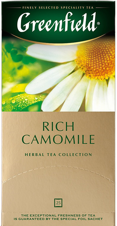 Чай в пакетиках травяной Greenfield Rich Camomile, 25 шт #1