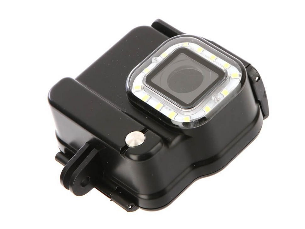 Аквабокс для камеры GoPro Hero 5 6 7 с подсветкой вокруг линзы  #1