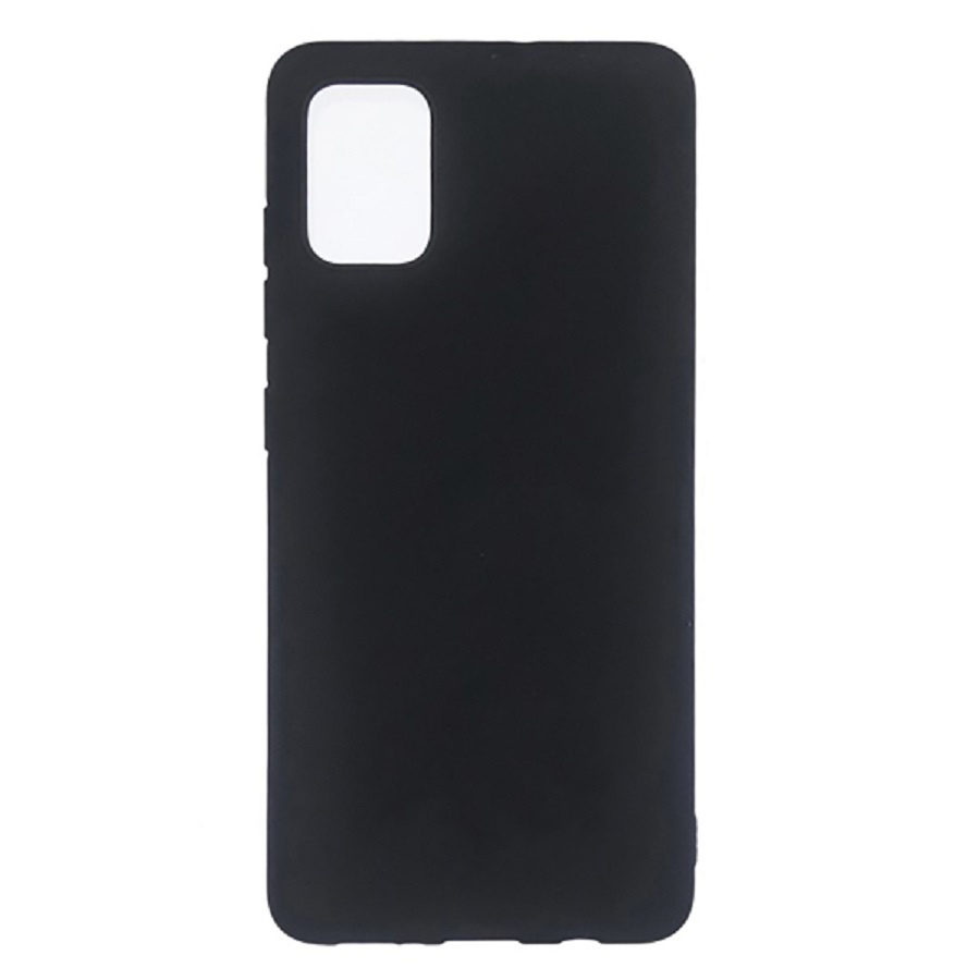 Чехол силиконовый для Samsung Galaxy A81 / матовый черный / Самсунг А81  #1