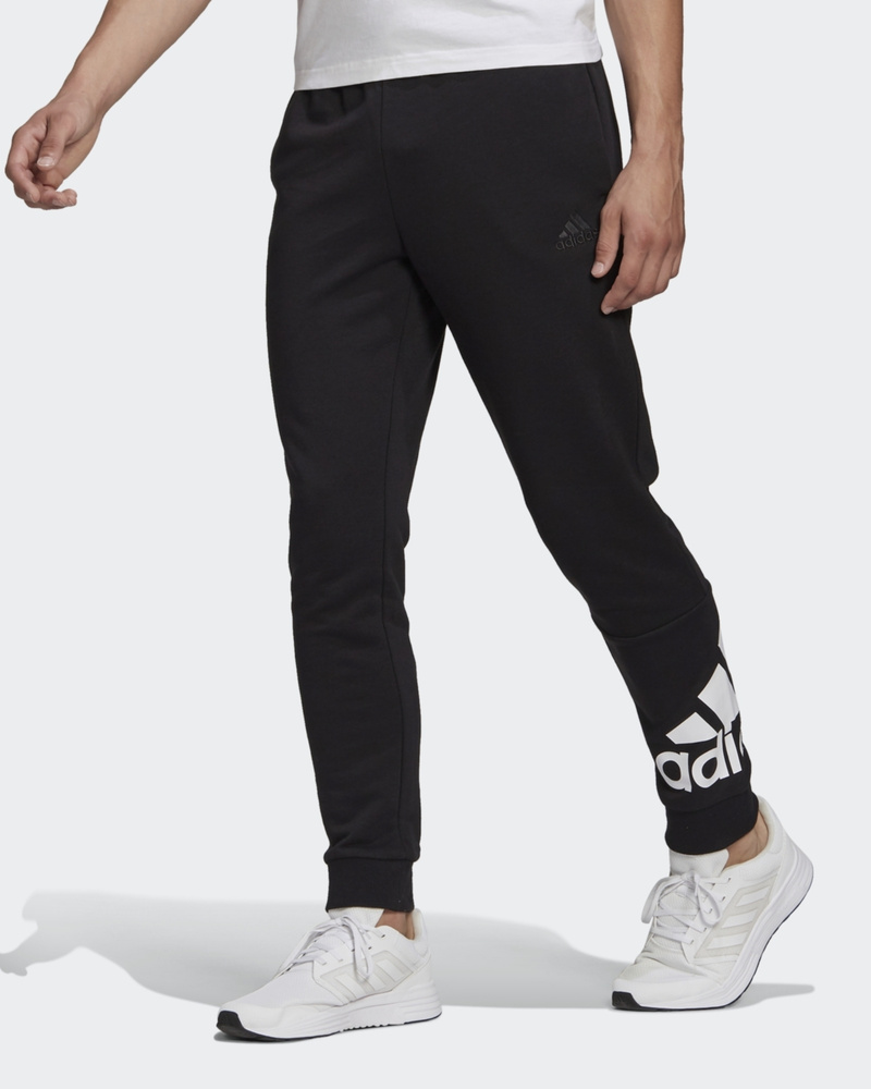 Брюки спортивные adidas Sportswear Essentials French Terry Tapered Cuff Logo Joggers #1