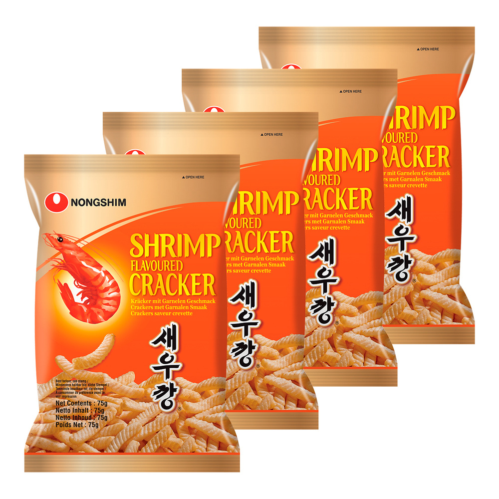 Чипсы креветочные Nongshim 75 г x 4 шт #1