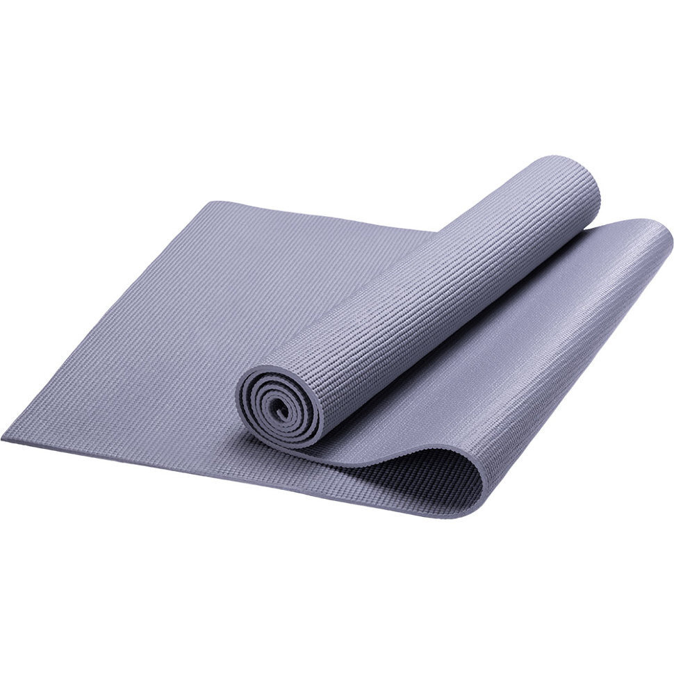 Коврик для йоги, PVC, 173x61x0,3 см (серый) #1