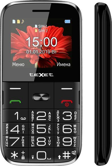 Мобильный телефон teXet TM-B227, черный #1