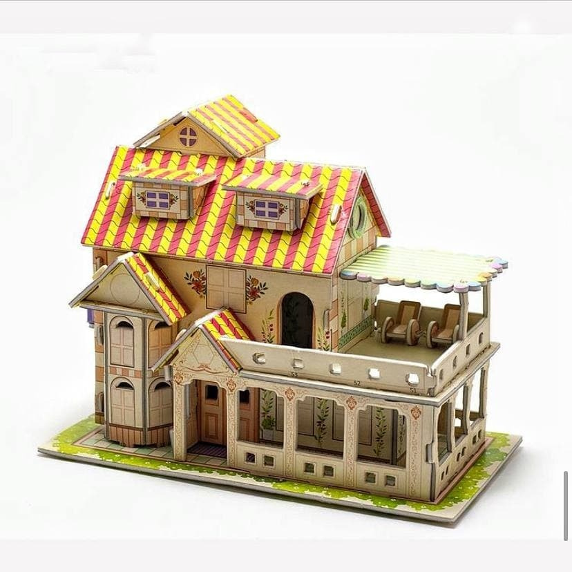 3D-пазл домик из экологичных материалов серия "Коттедж" #1