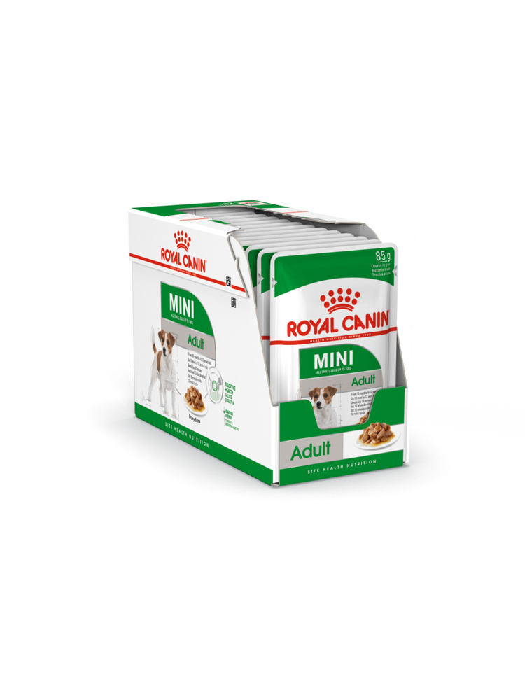 Royal Canin влажный корм для взрослых собак малых пород, в соусе (12шт в уп) 85 гр, паучи  #1