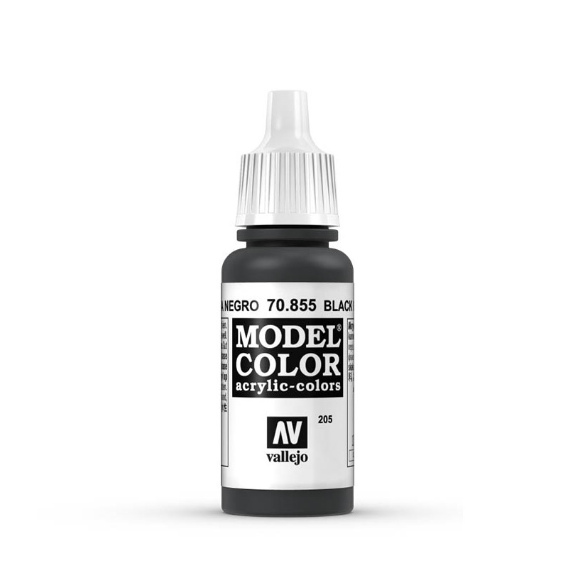 Краска Vallejo серии Model Color - Black Glaze (17 мл) #1