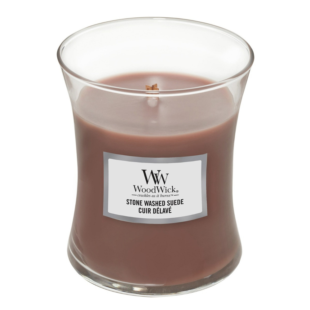 WoodWick Свеча ароматическая "Потертая замша 275гр.", 11 см, 1 шт  #1