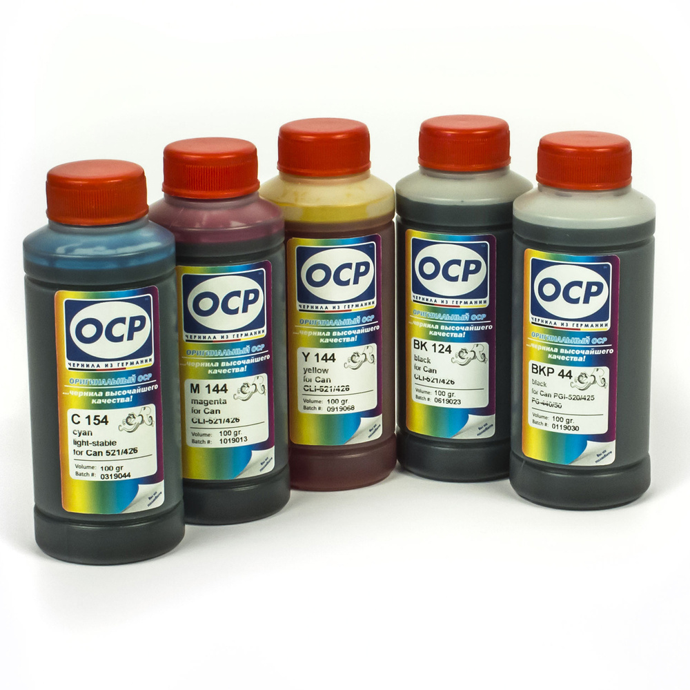 Чернила OCP для Canon PIXMA iP4840, iP4940, MG5140, MG5240, MG5340, MX894, iP3600, MP550, MP540, iP4600, #1