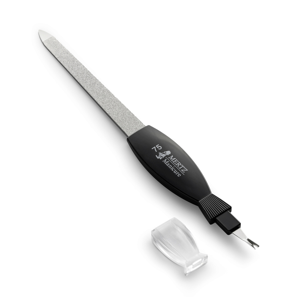 MERTZ / Пилка для ногтей с сапфировой крошкой + нож для кутикулы.  #1
