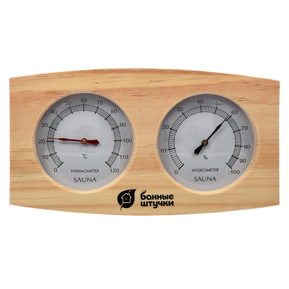 Термометр с гигрометром для бани "банная станция" "Банные штучки" 18024  #1