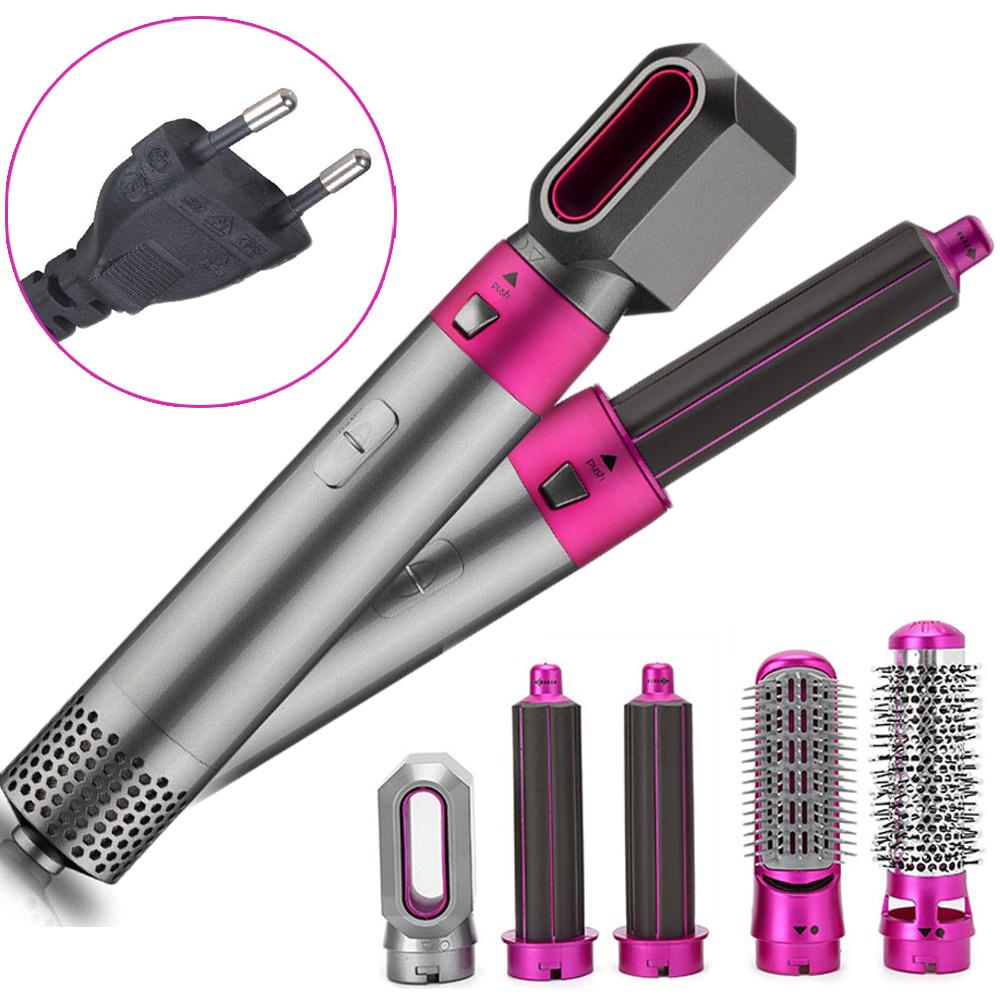 5 в 1 Электрические бигуди для волос Hot Air Styler Фен для выпрямления гребней  #1