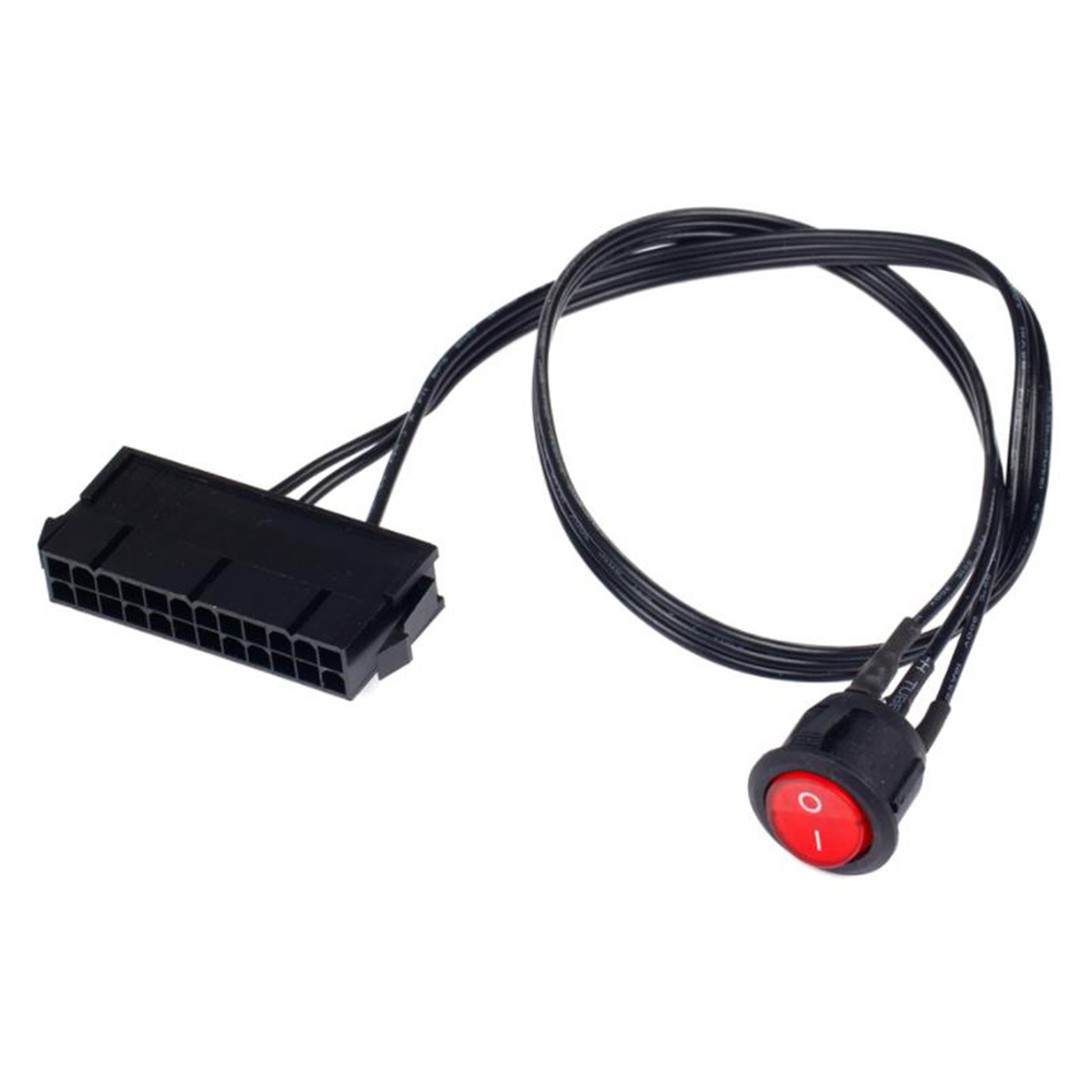 Кабель 50 см, медный оловянный провод, 24-контактный разъем ATX PSU ...