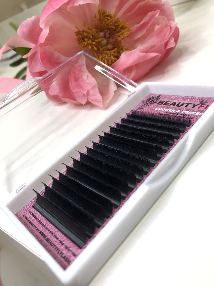 BeautyFly Luxury Ресницы для наращивания  16L black CC 0.1 MIX (6-12mm) #1