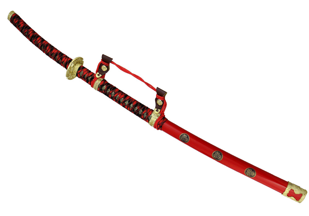 Самурайский меч Красный тачи #1