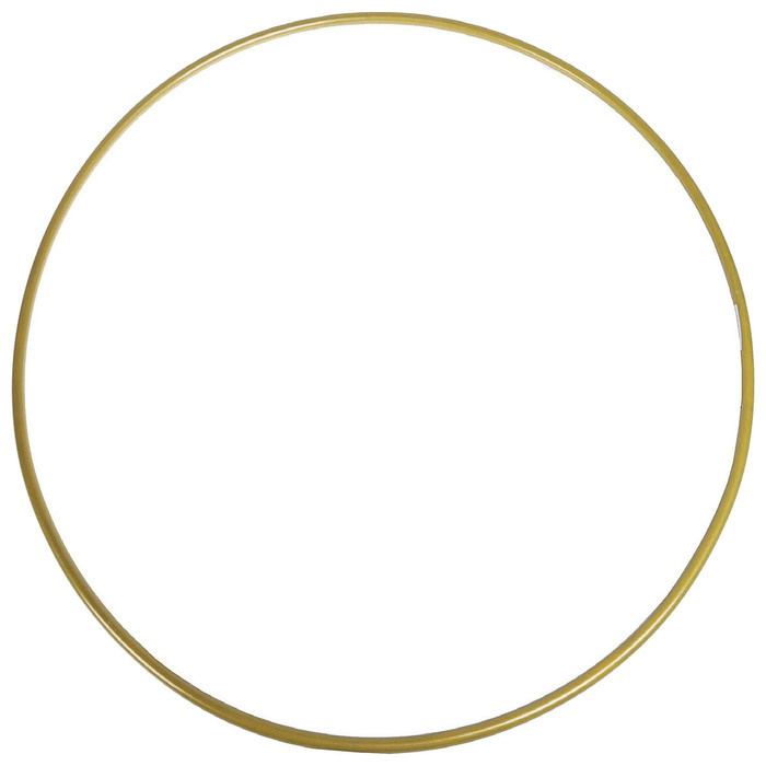 Обруч гимнастический, стальной, диаметр90 см, стандартный, 900 г, цвет золотой  #1