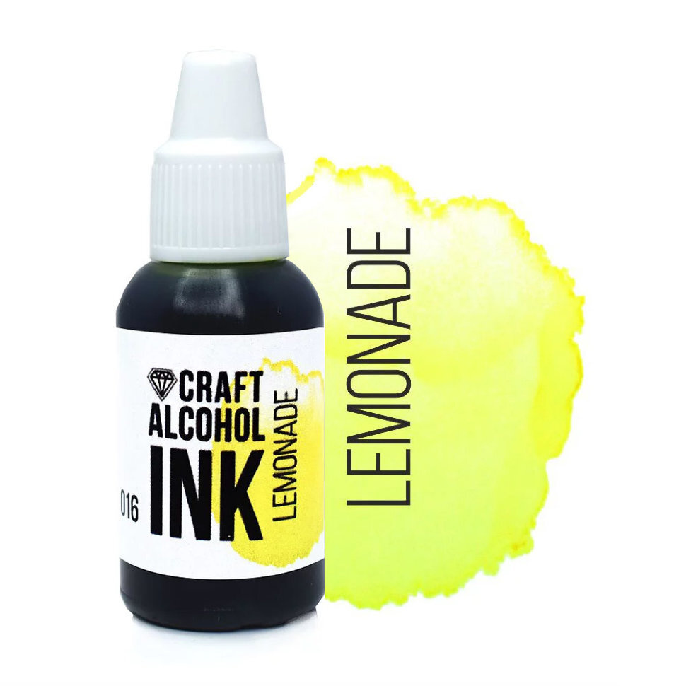 Алкогольные (спиртовые) чернила Craft Alcohol INK Lemonade, 20мл #1