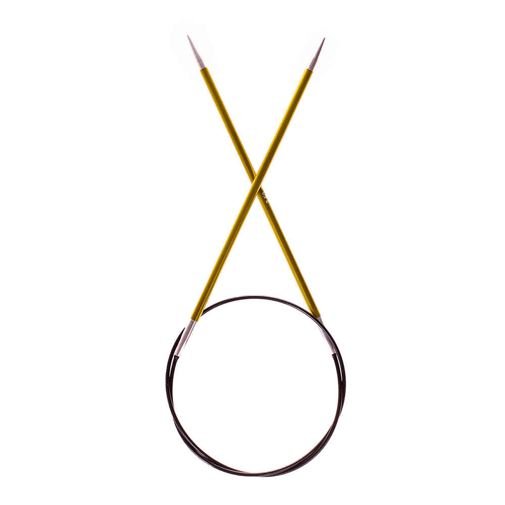 47097 Спицы круговые для вязания с эластичной гибкой леской 60 х 3.50 мм Zing KnitPro  #1