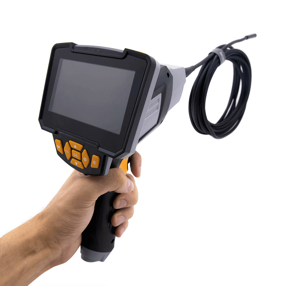Ручной эндоскоп Inskam 112 с LCD экраном 4.3 дюйма 1080P (5 метров) / Гибкая камера  #1