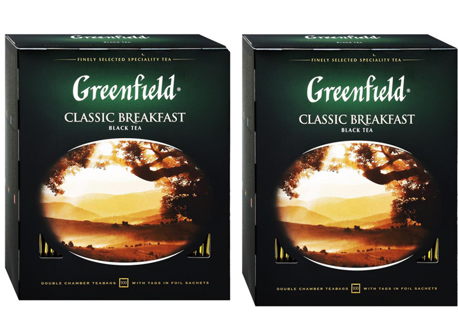 Чай черный Greenfield Classic Breakfast Классик Брекфаст в пакетиках 2 г 100 шт, комплект: 2 упаковки #1