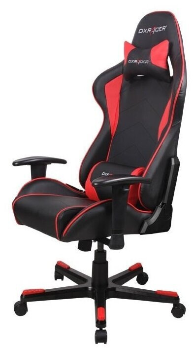 DxRacer Игровое компьютерное кресло, Искусственная кожа, OH/FE08/черно-красный  #1
