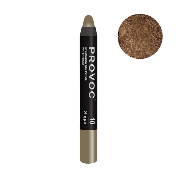 Provoc Eyeshadow Pencil 10 Тени-карандаш водостойкие (оливковый, шиммер)  #1