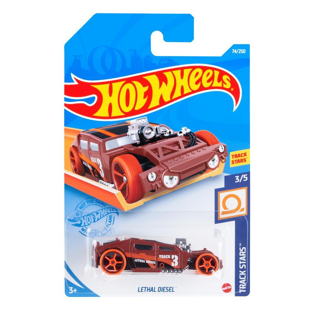 GRX45 Машинка металлическая игрушка Hot Wheels коллекционная модель LETHAL DIESEL коричневый  #1