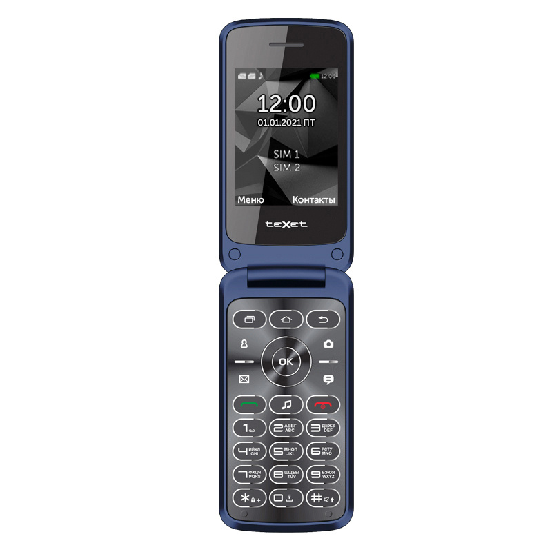 Мобильный телефон teXet ТМ-408 синий #1