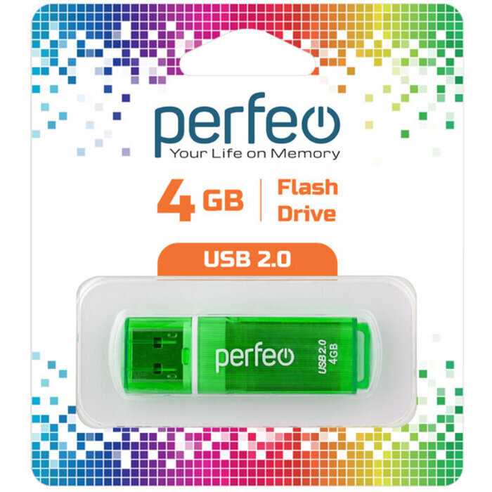 Perfeo USB-флеш-накопитель C13 4 ГБ, зеленый #1