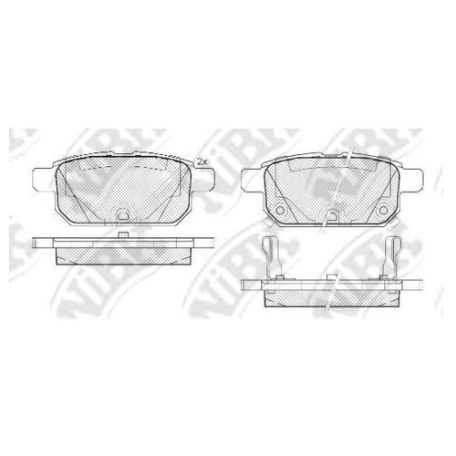 NiBK Колодки тормозные, арт. PN9808 #1