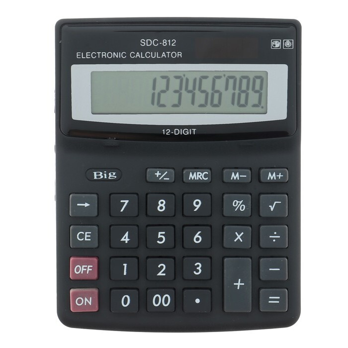 Калькулятор настольный, 12 - разрядный, SDC - 812V #1