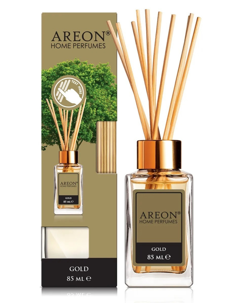 Ароматизатор AREON GOLD флакон с палочками 85мл HOME PERFUME STICKS SLR01  #1