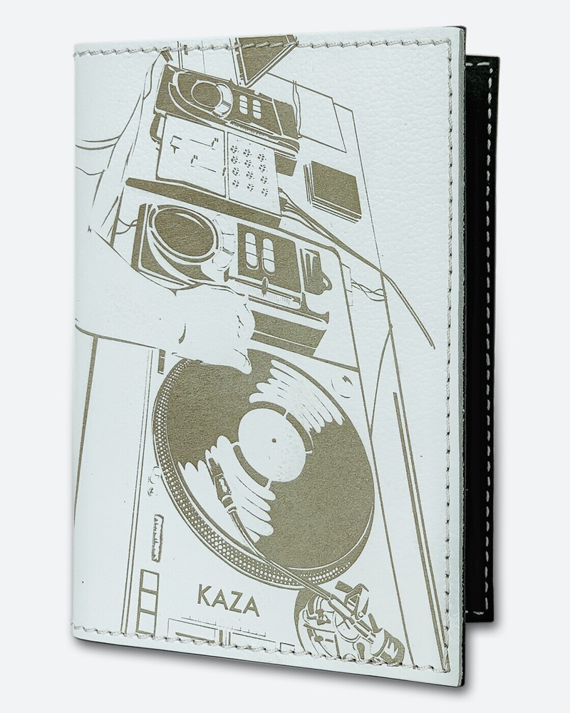 Обложка для паспорта KAZA Диджей белый #1