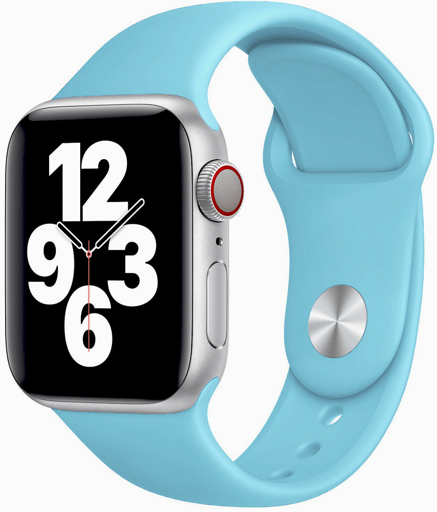 Силиконовый ремешок для умных часов Apple Watch series 1-9 SE, SE 2, Ultra и Ultra 2 42-44-45-49 mm / #1