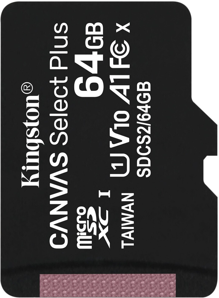 Флеш карта microSDXC 64Gb Class10 Kingston SDCS2/64GBSP Canvas Select Plus w/o adapter #1