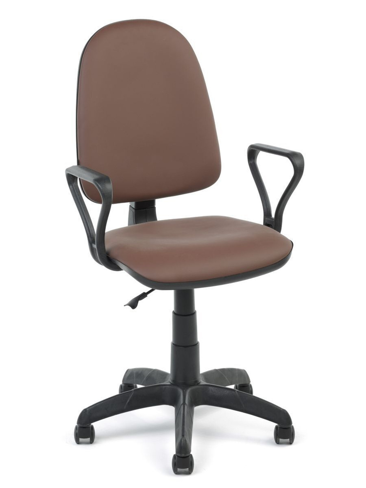 Мирэй Групп Офисное кресло, Искусственная кожа, коричневый  #1