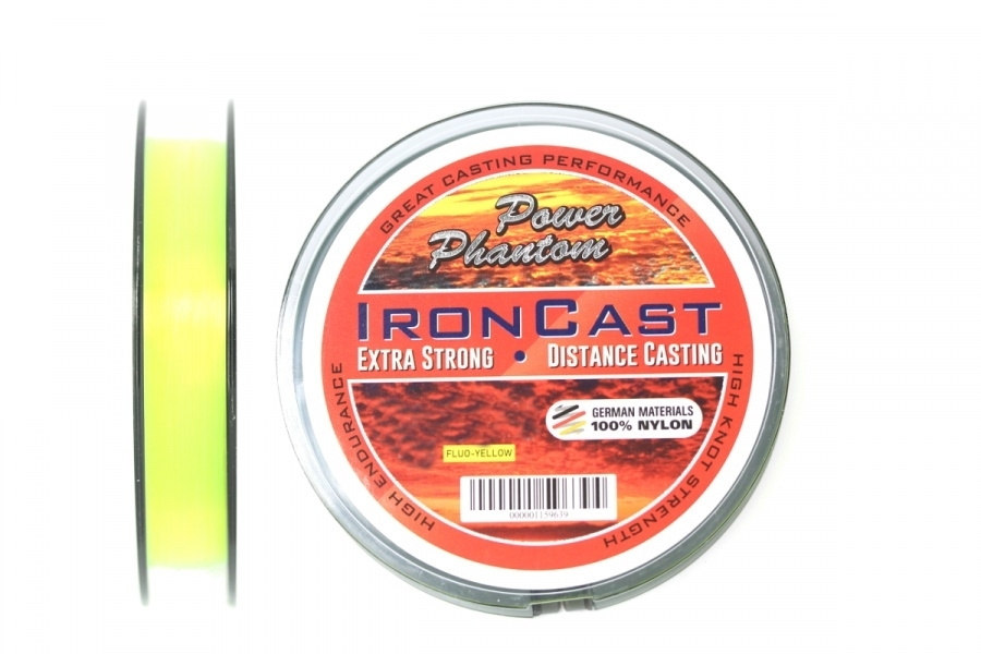 Леска монофильная для рыбалки Power Phantom IronCast FLUO 0,16mm, 3,5kg, 150m  #1