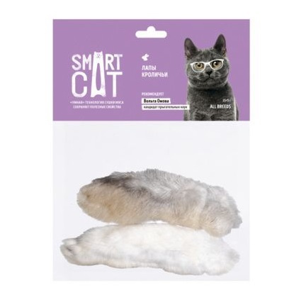 Smart Cat Лакомство для кошек Лапы кроличьи, 20 г #1