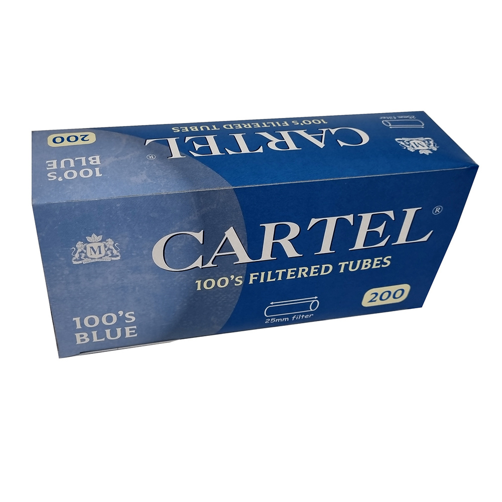 Гильзы для сигарет "Cartel" 100's Extra Long Filter Blue 25мм 200шт. #1