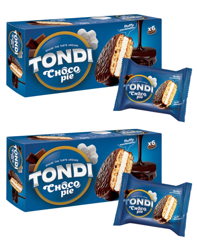 Пирожное Tondi, choco Pie, 180 грамм, 2 упаковки #1