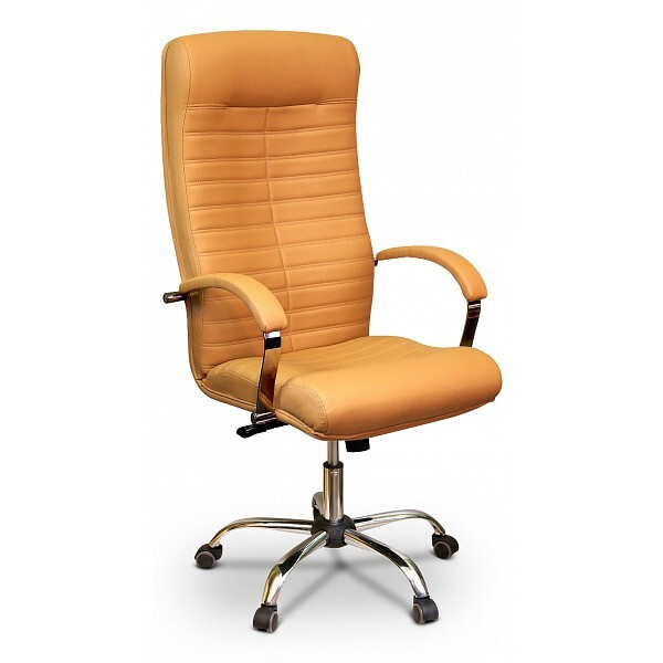Креслов Игровое компьютерное кресло, Экокожа, бежевая,коричневая,светлая  #1