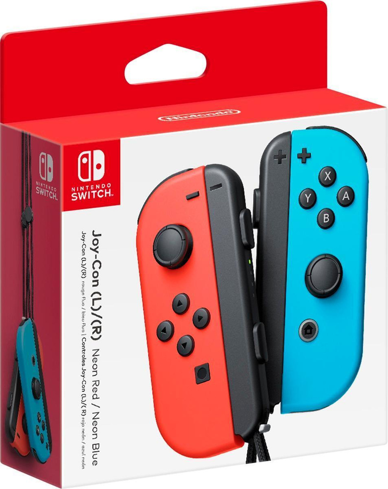 Геймпад Joy-Con Nintendo Switch (неоновый красный/неоновый синий) #1