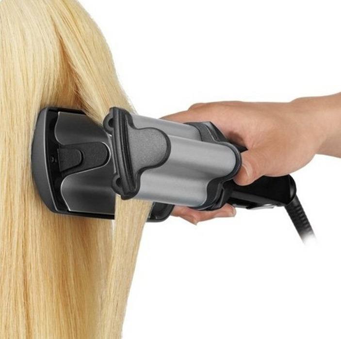 Щипцы для завивки волос BaByliss PRO IONIC WAVER BAB2469TTE ионик, тройная плойка, титан-турмалин, для #1