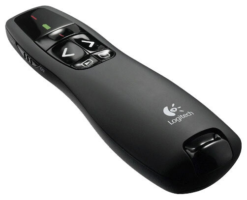 Презентер Logitech 910-004252 R400 черный, 2.4 GHz, USB-ресивер , 5 кнопок, лазерная указка  #1
