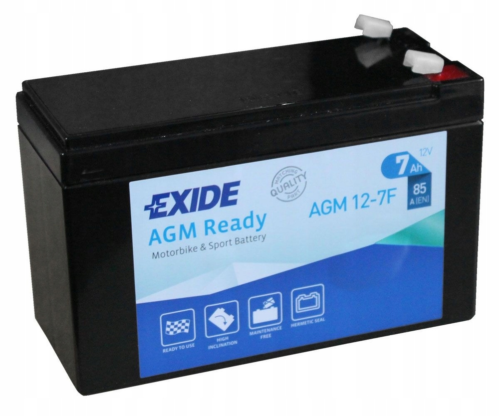 EXIDE AGM12-7F Мото аккумулятор 12 В 7 Ач 85 A  #1