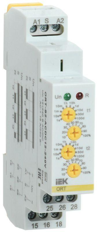 Реле циклическое ORT 2 конт. 12-240В AC/DC IEK ORT-S2-ACDC12-240V #1